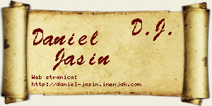 Daniel Jašin vizit kartica